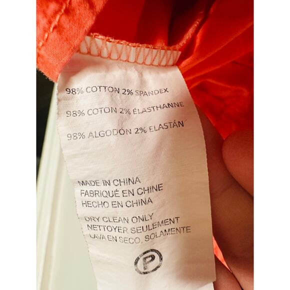 DEREK LAM COLLECTIVE Orange Smocked Hourglass Tie Waist Mini Dress Size 44 - Picture 13 of 15